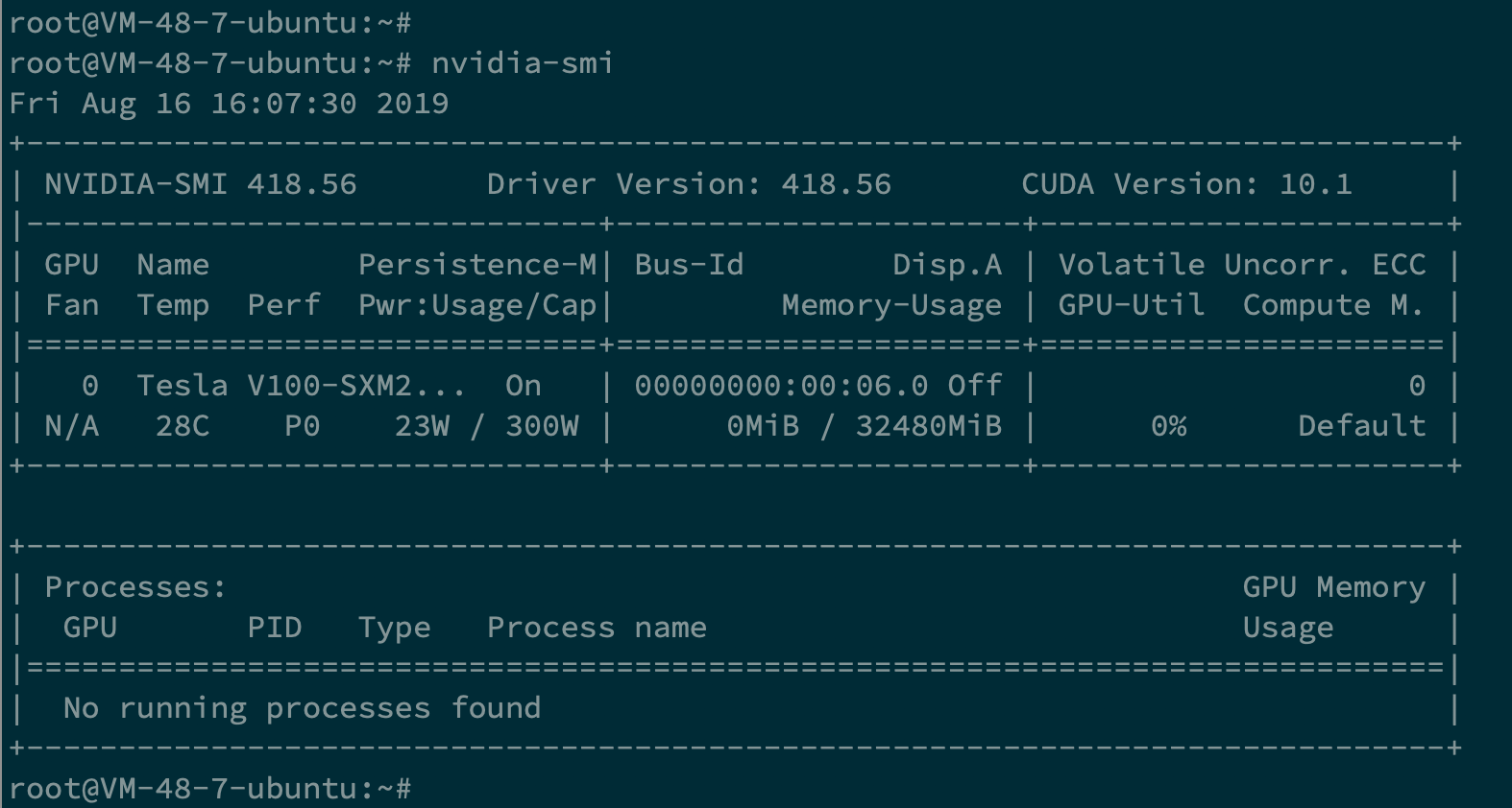 nvidia-smi